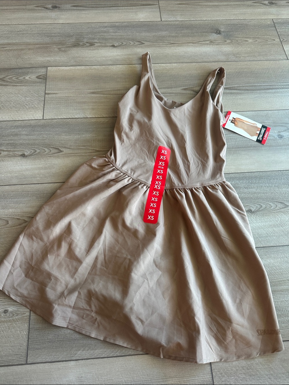 Spalding Sleeveless Dress in Tan